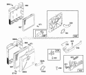 Air Cleaner GroupsBrake Diagram and Parts List for 122702-0146-01  Briggs and Stratton Engine